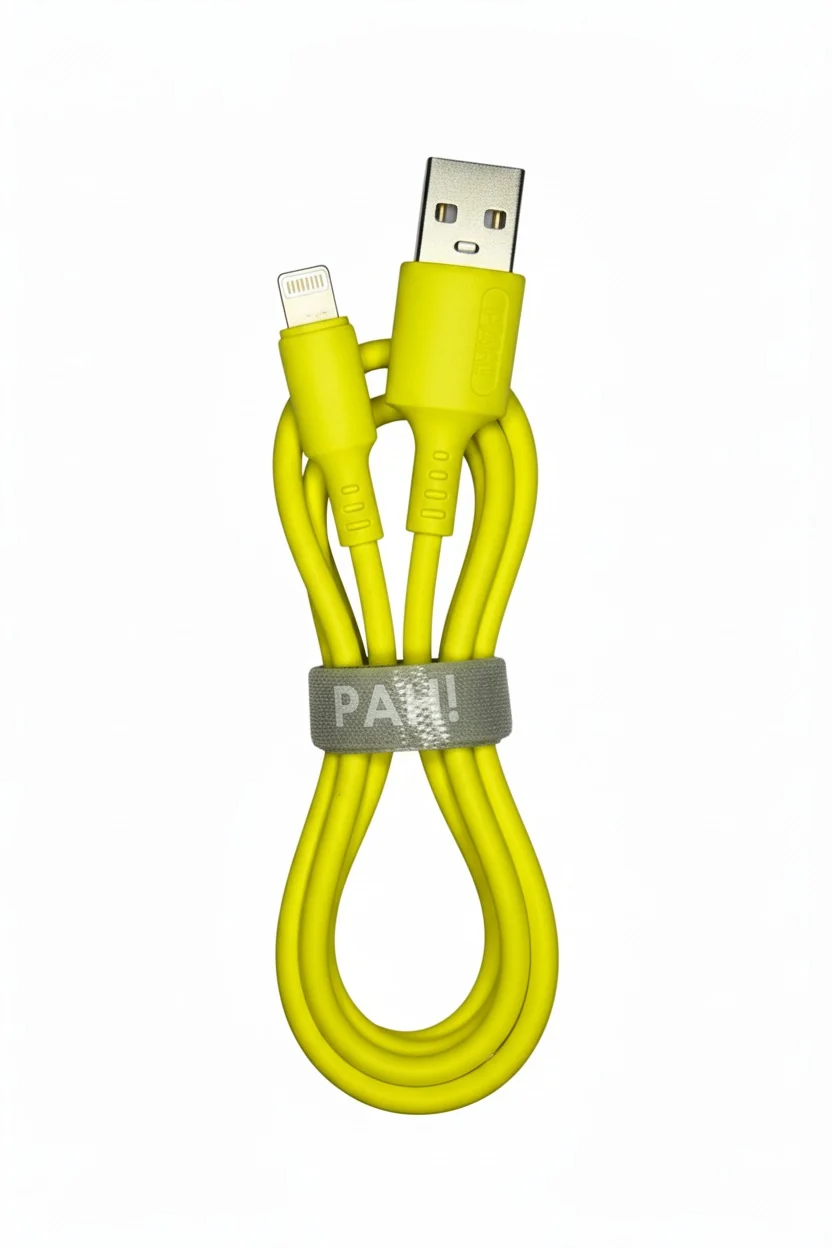 Cable compatible con iPhone Amarillo