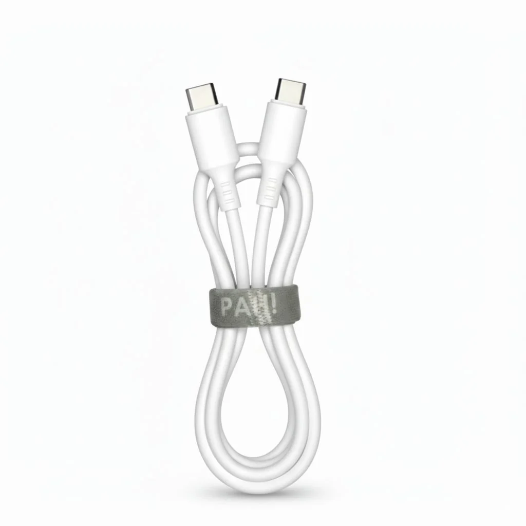 Cable USB-C a USB-C Blanco
